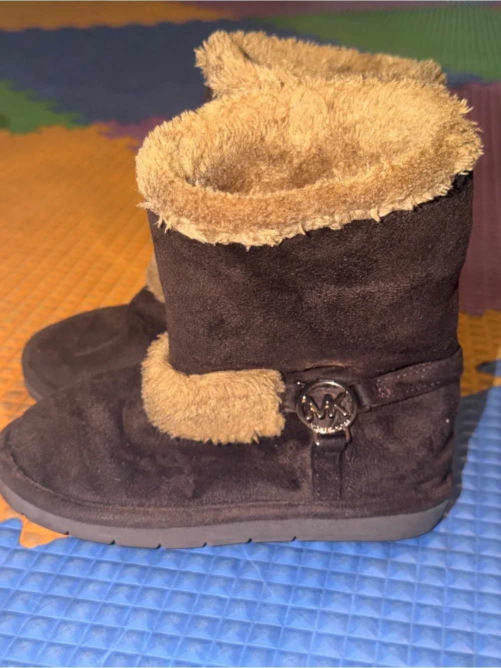 Michael Kors Kids Brown Faux-Fur Lined Boot (used) (no box)